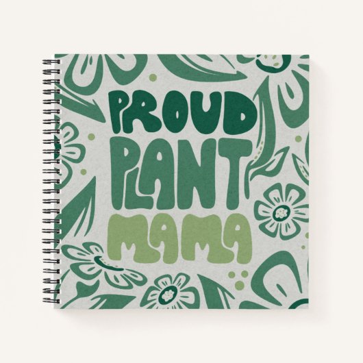 Proud Plant Mama – Bold Plant Lover Notitieboek (Voorkant)