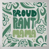 Proud Plant Mama – Bold Plant Lover Poster (Voorkant)