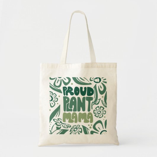 Proud Plant Mama – Bold Plant Lover Tote Bag (Voorkant)