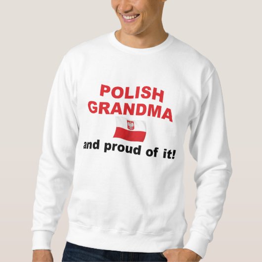 Proud Poland Grandma Trui (Voorkant)