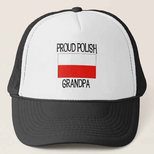 Proud Poland Grandpa Trucker Pet (Voorkant)