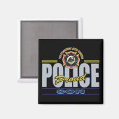 Proud Police Son Magneet (Voorkant / Achterkant)