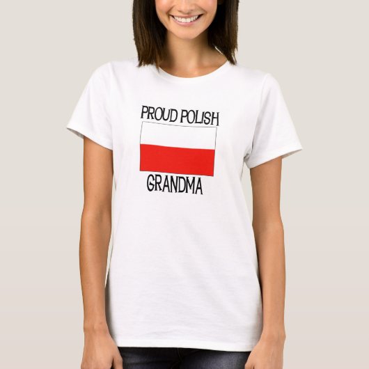 Proud Polish Grandma T-shirt (Voorkant)