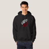 Proud Polish Ripped Poland Flag Hoodie (Voorkant volledig)