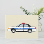 Proud-politiewagen Kaart (Staand voorkant)