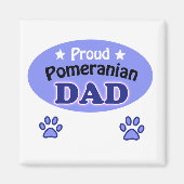 Proud Pomeranian dad Magneet (Voorkant)
