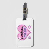 Proud Pomeranian Mam Bagagelabel (Voorkant (verticaal))