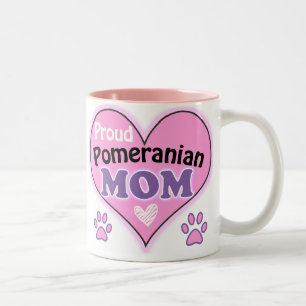 Proud Pomeranian Mom Tweekleurige Koffiemok