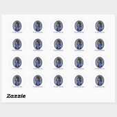 Proud Poodle Ronde Sticker (Vel)