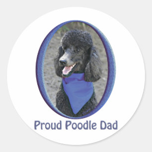 Proud Poodle Ronde Sticker