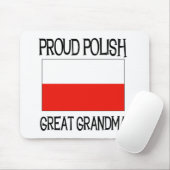 Proud Poolse grootmoeder Muismat (Met muis)