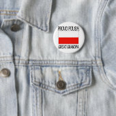 Proud Poolse Grote Opa Ronde Button 5,7 Cm (In situ)
