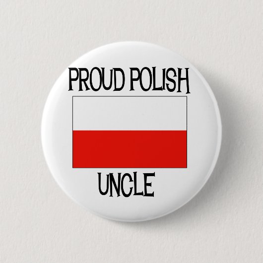 Proud Poolse oom Ronde Button 5,7 Cm (Voorkant)