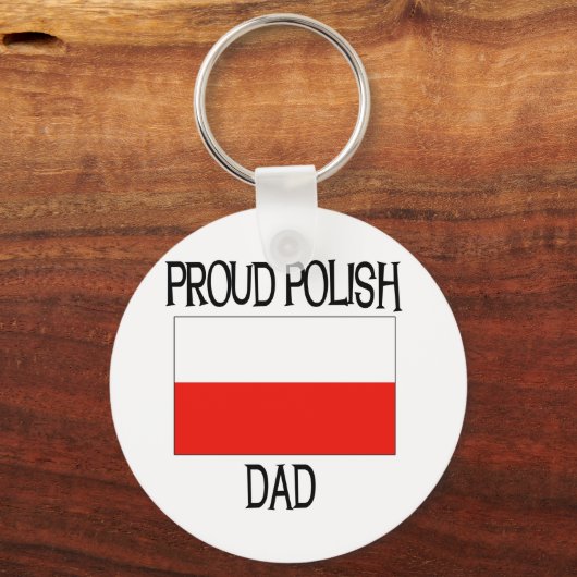 Proud Poolse vader Sleutelhanger (Voorkant)