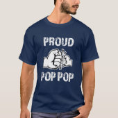 Proud Pop-Pop grappige mannen opa shirt (Voorkant)