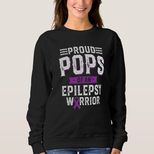 Proud Pops Of An Epilepsy Warrior Awareness Month Trui (Voorkant)