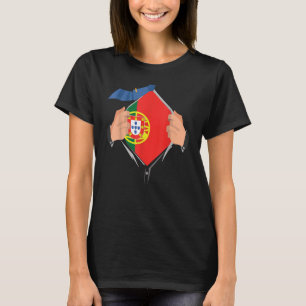 Proud Portugese vlag T-shirt