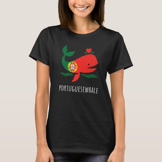 Proud Portuguese Portugal Flag   T-shirt (Voorkant)
