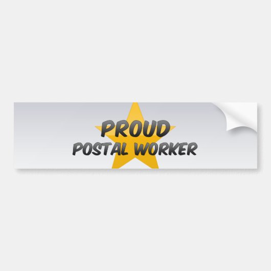 Proud Postal Worker Bumpersticker (Voorkant)