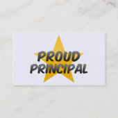 Proud Principal Visitekaartje (Achterkant)