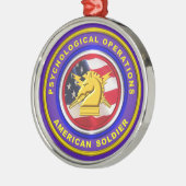 Proud Psychological Operations Veteran Christmas Metalen Ornament (Links)