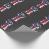Proud Puerto Rican Roots Proud Puerto Flag Cadeaupapier (Hoek)