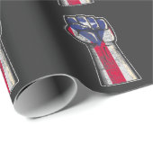 Proud Puerto Rican Roots Proud Puerto Flag Cadeaupapier (Rol Hoek)