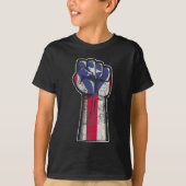 Proud Puerto Rican Roots Proud Puerto Flag T-shirt (Voorkant)