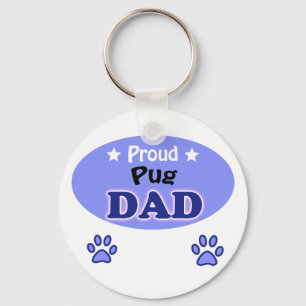 Proud Pug Dad Sleutelhanger