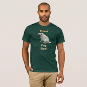 Proud Pug Dad T-Shirt (Voorkant volledig)
