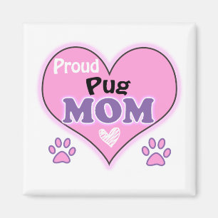 Proud Pug mama Magneet