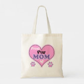 Proud Pug Mama Tote Bag (Achterkant)