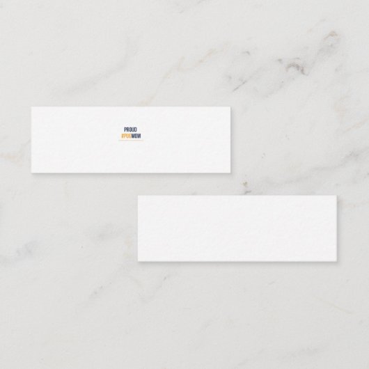 Proud pug mini visitekaartje (Voorkant / Achterkant)