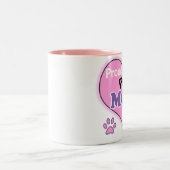 Proud Pug Mom Tweekleurige Koffiemok (Center)