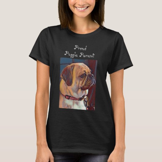 Proud Puggle Parent T-shirt (Voorkant)