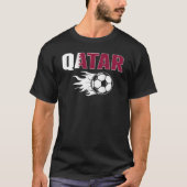 Proud Qatar Soccer Fans Jersey - Qatari Flag Footb T-shirt (Voorkant)