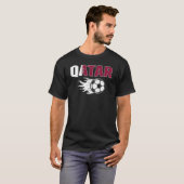 Proud Qatar Soccer Fans Jersey - Qatari Flag Footb T-shirt (Voorkant volledig)