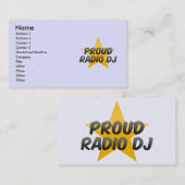 Proud Radio Dj Visitekaartje (Voorkant / Achterkant)