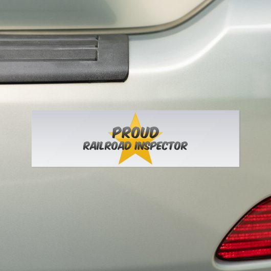 Proud Railroad Inspector Bumpersticker (Op auto)
