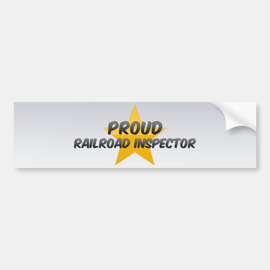 Proud Railroad Inspector Bumpersticker (Voorkant)