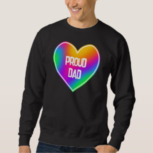 Proud Rainbow Heart Mannen Sweatshirt