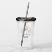 Proud Rainbow Pap Acryl Drinkbeker (Achterkant)