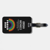 Proud Rainbow Pap Bagagelabel (Achterkant horizontaal)