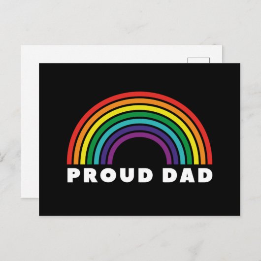 Proud Rainbow Pap Briefkaart (Voorkant / Achterkant)