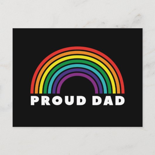 Proud Rainbow Pap Briefkaart (Voorkant)