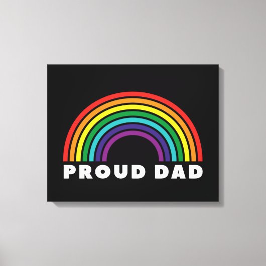Proud Rainbow Pap Canvas Afdruk (Voorkant)