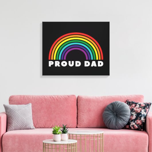 Proud Rainbow Pap Canvas Afdruk (Insitu (Woonkamer))