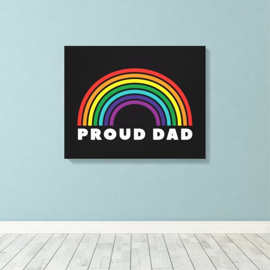 Proud Rainbow Pap Canvas Afdruk (Insitu (Houten vloer))