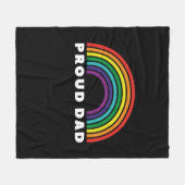 Proud Rainbow Pap Fleece Deken (Voorkant (Horizontaal))