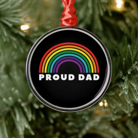 Proud Rainbow Pap Metalen Ornament (Boom)